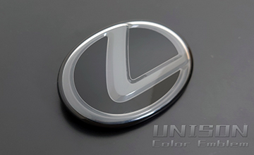 UNISON-純正エンブレム改 レクサスIS マットブラック(ツヤ消し黒)エンブレム(2)|リアLマーク