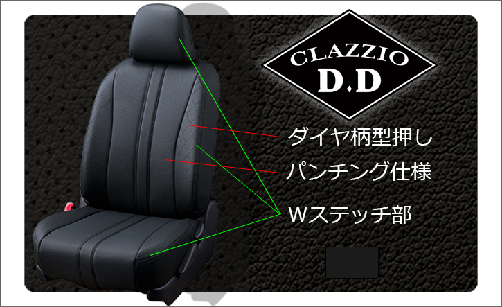 Clazzio(クラッツィオ) プリウス レザーシートカバー・D.D(ディー