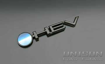 プリウスUNISON-純正エンブレム改 HEVエンブレム