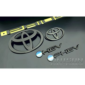 プリウス60系用ガンメタリックエンブレム UNISON-純正エンブレム改 プリウス60系用ガンメタリックエンブレム UNISON-純正エンブレム改