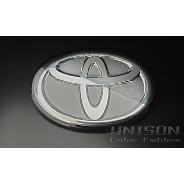 プリウスα40系用GRエンブレム サンドメタル UNISON-純正エンブレム改