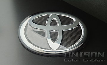UNISON-純正エンブレム改 RAV4 GRエンブレム ブラックカーボン
