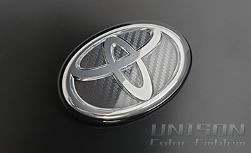 UNISON-純正エンブレム改 RAV4 GRエンブレム ブラックカーボン(2)|カーボン調