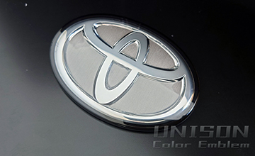 UNISON-純正エンブレム改 RAV4 GRエンブレム ヘアライン