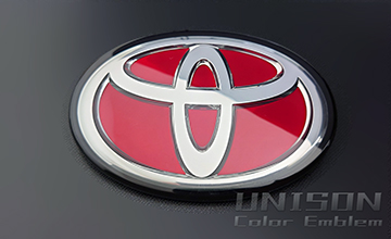 RAV4用GRエンブレム レッド UNISON-純正エンブレム改