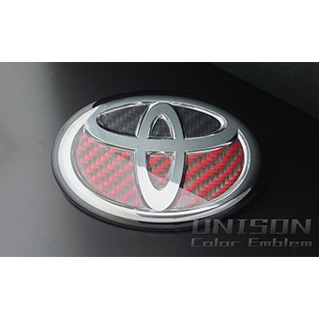 RAV4用GRエンブレム ツートン・ブラック/レッド UNISON-純正エンブレム改 RAV4用GRエンブレム ツートン・ブラック/レッド UNISON-純正エンブレム改