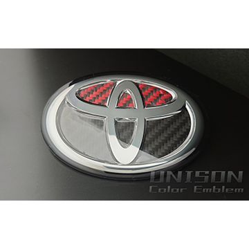 RAV4用GRエンブレム ツートン・レッド/ブラック UNISON-純正エンブレム改 RAV4用GRエンブレム ツートン・レッド/ブラック UNISON-純正エンブレム改