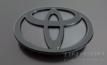 ヤリスクロスUNISON-純正エンブレム改 グレー(フロント用)