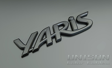 UNISON-純正エンブレム改 GRヤリス マットブラックエンブレム