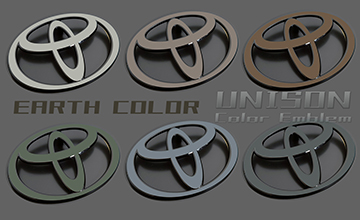 UNISON-純正エンブレム改 ヤリスクロス アースカラーエンブレム